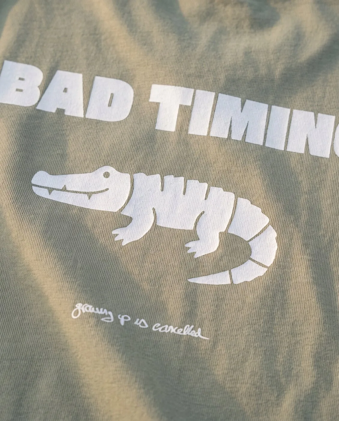 Bad Timing Tee - PALEOLIVE — 04